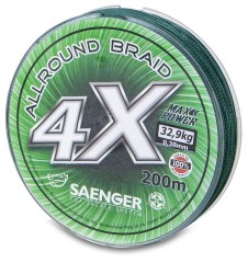 Pletená Šnúra Saenger X4 Allround Braid 200m Pletená Šnúra Saenger X4 Allround Braid 200m