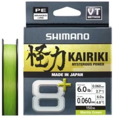 Pletená Šnúra Shimano Kairiki 8+ Mantis Green Pletená Šnúra Shimano Kairiki 8+ Mantis Green