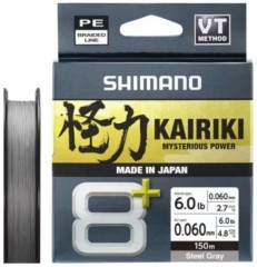 Pletená Šňůra Shimano Kairiki 8+ Steel Gray