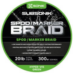Pletená Šňůra Sonik Spod/Marker Braid 300m 0,18mm 9,07kg