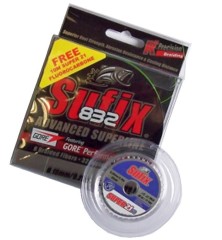 Pletená Šňůra Sufix 832 Braid+FC10 120m Světle Zelená Pletená Šňůra Sufix 832 Braid+FC10 120m Světle Zelená