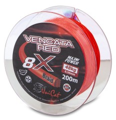 Pletena Šňura Uni Cat 8 X Vencata Crvena 200m Pletena Šňura Uni Cat 8 X Vencata Crvena 200m
