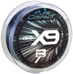 Pletena Špaga Iron Claw K-Pure Contact X9 Siva 150m