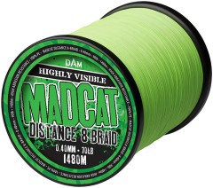 Pletena Špaga MADCAT Distance 8-Braid Fluo Žuta/Zelena