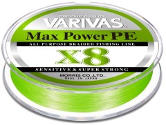 Pletena Špaga Varivas Max Power PE X8 Lime Green 150m