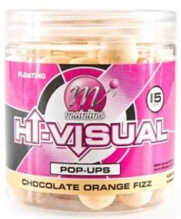 Plovoucí Boilie Mainline High Visual Washed Out Pop-Up 15mm 250ml Chocolate Orange Fizz
