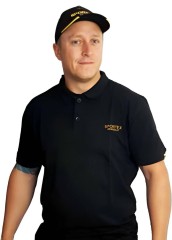 Polokošeľa Sportex Classic s Logom Čierna