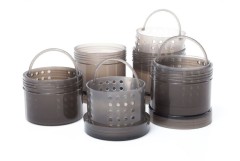 Pouzdro na Nástrahy Modular Hookbait Pots Black Pouzdro na Nástrahy Modular Hookbait Pots Black