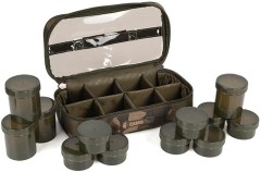 Pouzdro s Dózami Fox Camolite 12 Pot Hookbait Case