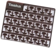 Prodloužené Vlasové Zarážky Taska Hnědé Extra long 13mm (93ks)