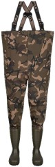 Prsačky Fox LW Lined Waders Camo Veľkosť 41