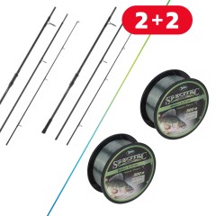 Prut Anaconda Undercover 3,6m 12ft 3,0lb 1+1 + 2x Vlasec Specitec 500m Prut Anaconda Undercover 3,6m 12ft 3,0lb 1+1 + 2x Vlasec Specitec 500m