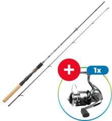 Prút Garbolino Proxima JetSpin L 1,80m 3-15g + Naviják Strike 301 FD