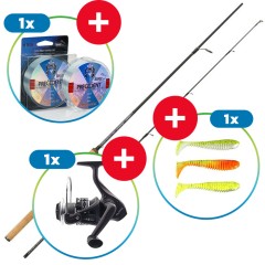 Prut Mistrall Lamberta Xr Spin 2,70m 5-20gr + Rola Ruffo + Najlon + Gum. Mamac Prut Mistrall Lamberta Xr Spin 2,70m 5-20gr + Rola Ruffo + Najlon + Gum. Mamac
