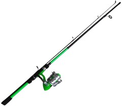 Prut + Naviják Dam Vibe Combo 180cm 5-20gr 2sec 30FD 1BB 0,25mm Green