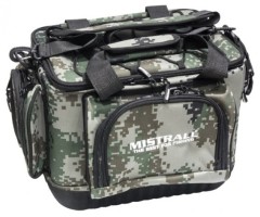 Ribolovna torba Mistrall s krutim dnom Camo 48x30x26cm