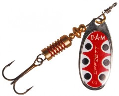Rotirajuća Snažna Njamica Effzett Standard Spinner Silver Black Dot