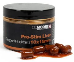 Rozpustné Boilie CC Moore Pro-Stim Liver Glugged Hookbaits
