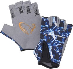 Rukavice Savage Gear Marine Half Glove Sea Blue Rukavice Savage Gear Marine Half Glove Sea Blue