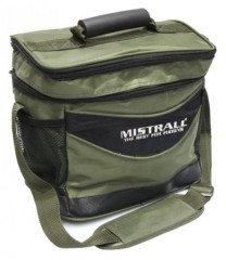 Rybářská Taška Mistrall s Pevným Dnem Zelená 30x28x20cm Rybářská Taška Mistrall s Pevným Dnem Zelená 30x28x20cm