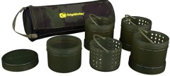 Sada Kelímků RidgeMonkey Modular Hookbait Pots Camo