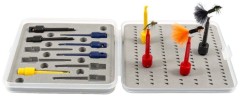 Sada na viazanie mušiek so krabičkou Snowbee Fly Tying Display Set Sada na viazanie mušiek so krabičkou Snowbee Fly Tying Display Set