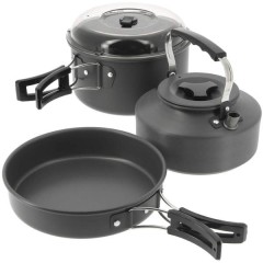 Sada Nádobí NGT Kettle Pot & Pan Set 3-díl Sada Nádobí NGT Kettle Pot & Pan Set 3-díl