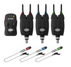Sada Signalizátorů 3+1 Delphin OPTIMO 9V + 3x Indikátor + 3x Snag Gear Sada Signalizátorů 3+1 Delphin OPTIMO 9V + 3x Indikátor + 3x Snag Gear