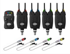 Sada Signalizátorů 4+1  Delphin OPTIMO 9V + 4x Indikátor + 4x Snag Gear Sada Signalizátorů 4+1  Delphin OPTIMO 9V + 4x Indikátor + 4x Snag Gear