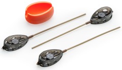 Set Krmítek Mivardi Method Feeder QMR Flat Long Vel. L (30gr + 40gr + 50gr + Kalup)