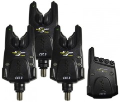 Set signala 3+1 Carp Spirit CSC 3 Prijemnik CSC R + Kofer