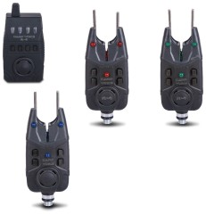 Set Signalizatora Saenger Carp Voice R-4 3+1, crvena, zelena, plava