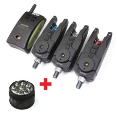 Set Sonik SKS Alarm & Receiver 3+1 + Lampa za Bivak