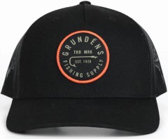 Šiltovka Grundéns Hook Trucker FP Solid Black Šiltovka Grundéns Hook Trucker FP Solid Black