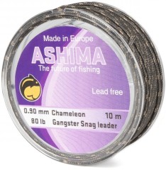 Šňůra Ashima bez Olověného Jádra Gangster Snag Leader 80lb 10m Camou