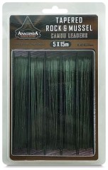 Šok predvez Anaconda Shock Leaders Camou Green 5x15m 0,30-0,57mm/5,45-16,10kg