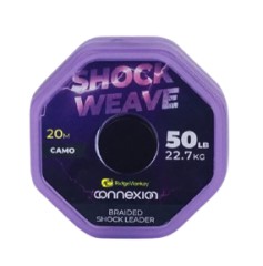 Šoková Šnúra RidgeMonkey Connexion Shock Weave Braided Shock Leader 50lb 20m