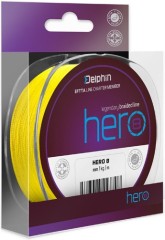 Splétaná Šňůra Delphin Hero 8 Fluo Žlutá