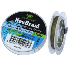 Splétaná Šňůra na Dravce Giants fishing Kev Braid 20m 0,24mm 15kg