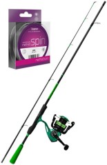 Štap Delphin WASABI Spin + Rola ELIXIR 2T + Najlon Method Spin 1,80m 30gr