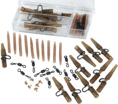 Súprava Závesok Extra Carp Camo Heavy Lead Clip Box