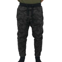 Tepláky Mikbaits Black Camou Jogger Sherpa