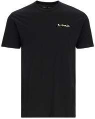 Tičko Simms Bass Outline T-Shirt Crna Veličina 3XL