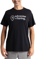 Tričko Adventer & Fishing Krátky Rukáv Black