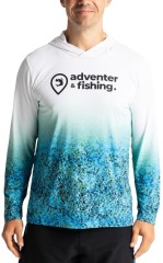 Tričko Adventer & Fishing UV Hoodie Bluefin Trevally