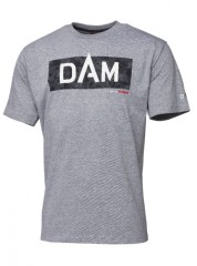 Tričko DAM Grey Mélange Logo Tee Tričko DAM Grey Mélange Logo Tee