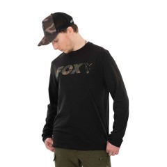 Tričko Fox Black/Camo Long Sleeve T-Shirt