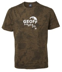 Tričko Geoff Anderson Organic Tee Leaf Biele Logo