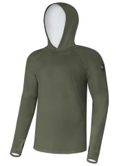 Tričko Giants Fishing Funkční s Dlouhým Rukávem UV50+ Hoodie Dark Green