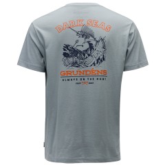 Tričko Grundéns Dark Seas X Battlelines SS T-Shirt Silver